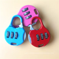 Zinc Alloy Colorful Combination School Bag Padlock